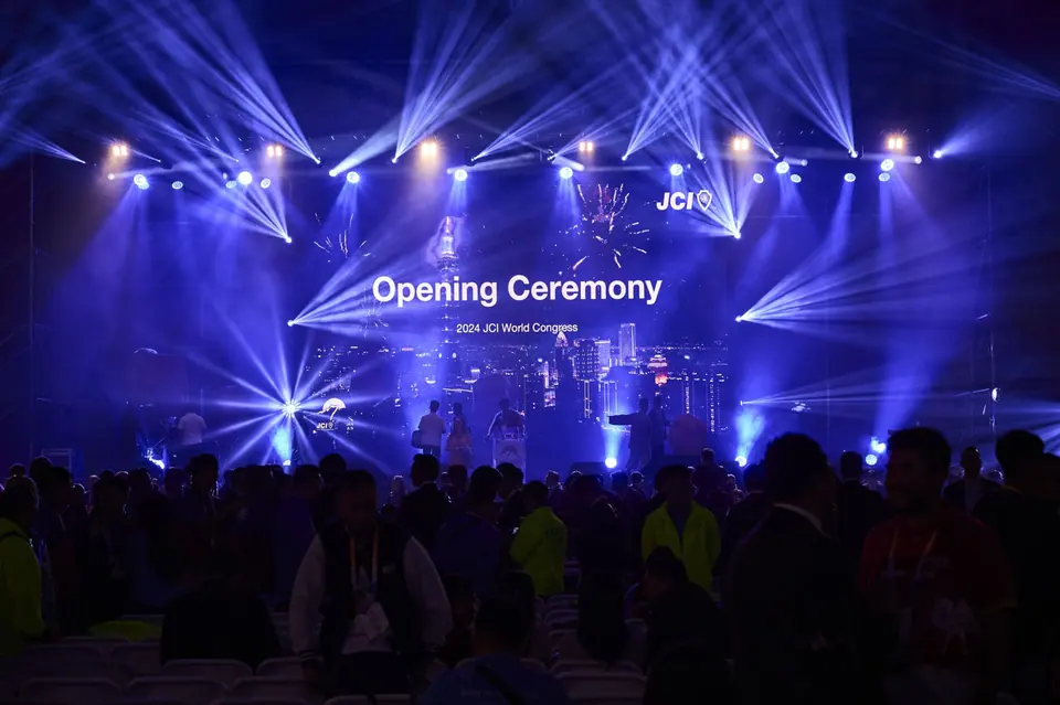 Delegates in the opening ceremony of the JCI World Congress in Taiwan, 2024